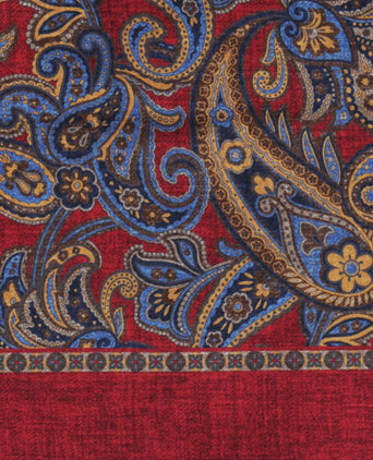 Scarf Silk/Wool | Red