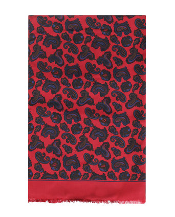 Scarf Silk/Wool | Red