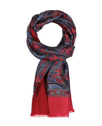 Scarf Silk/Wool | Red