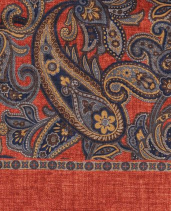 Scarf Silk/Wool | Orange