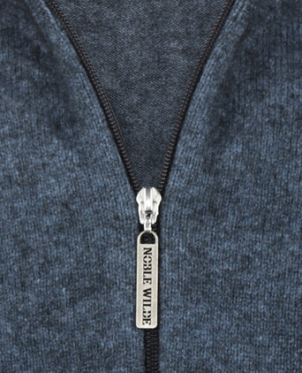 Noble Wilde Zip Vest | Blue