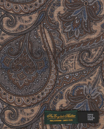 Scarf 100% Silk | Brown