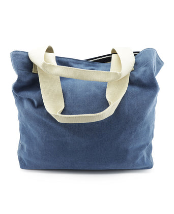 Emily Denim Tote Bag | Denim Blue