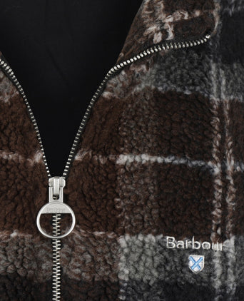 Barbour Tartan Sherpa Fleece | Navy Blue