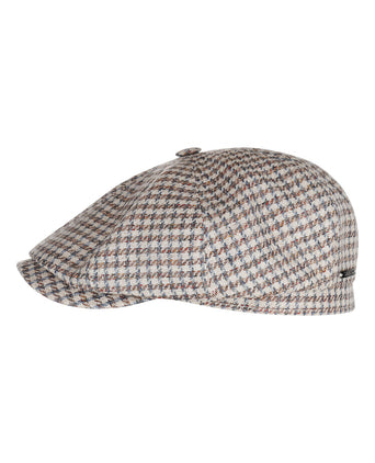 Stetson Hatteras Linen/Cotton Houndstooth | Brown