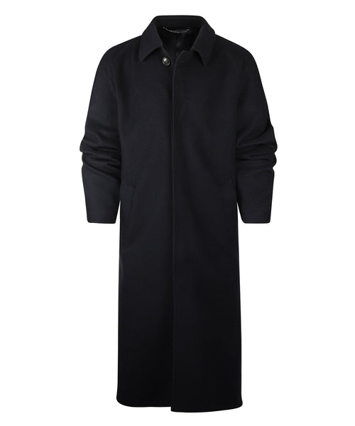Long Coat 100% Cashmere | Navy Blue