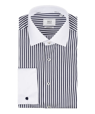 Eterna Overhemd Dubbele Manchet | Blauw Eterna Overhemd Dubbele Manchet | Blauw