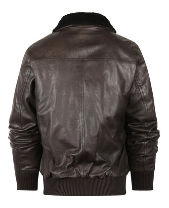 Wellington Leather Pilot Jacket Belen | Brown