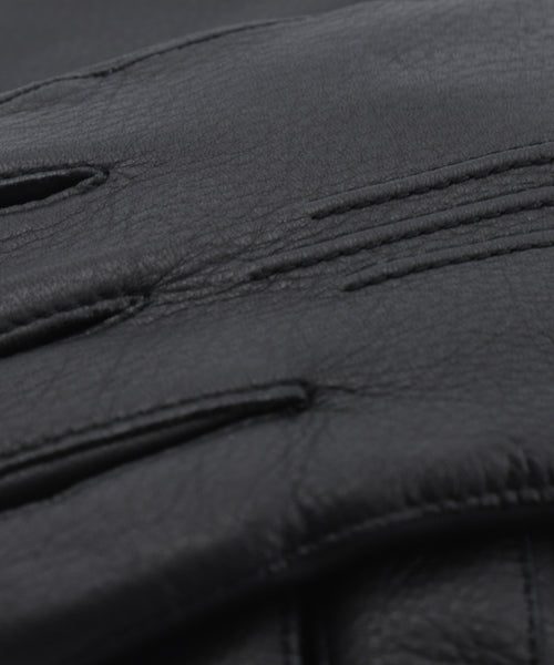Deerskin Lambskin Glove | Black