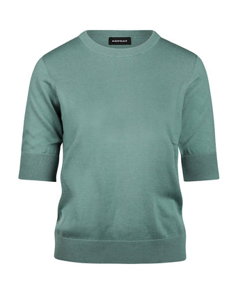 Basic Women's Sweaters short sleeves | Green