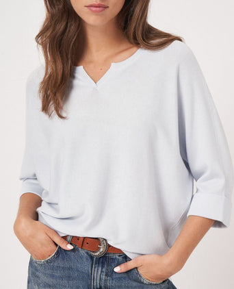 Loose Batwing Women's Sweater | Blue