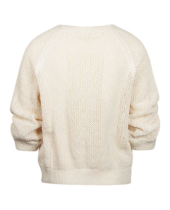 Repeat Women's Round Neck Sweater | Beige