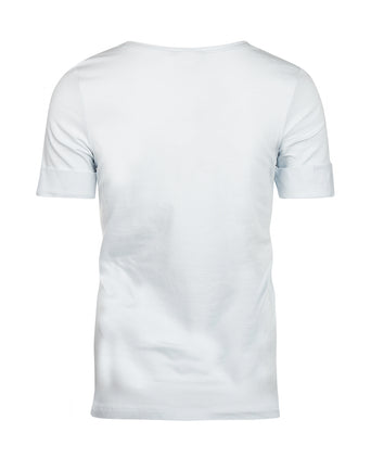 T-shirt Dames Opgerolde mouwen | Blauw