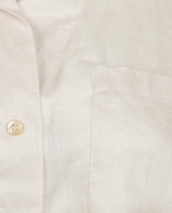Repeat Linen Ladies Blouse | Beige