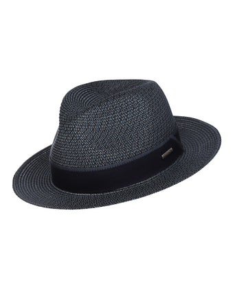 Pavelo Toyo Traveller Straw Hat | Navy Blue