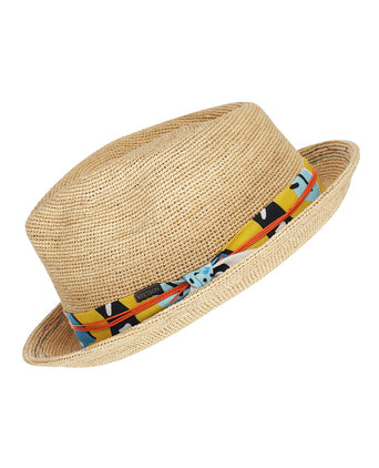 Crochet Festival Player Raffia Hat | Natural