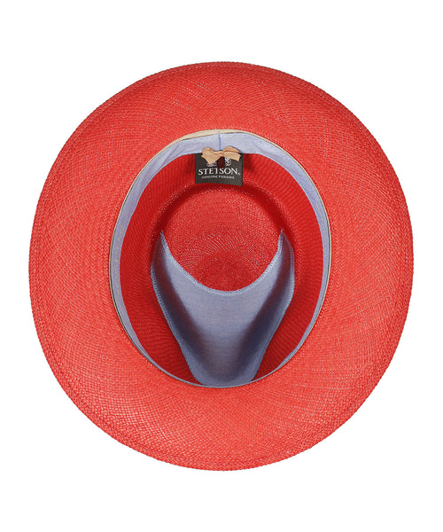 Robarro Fedora Panama Hat | Red