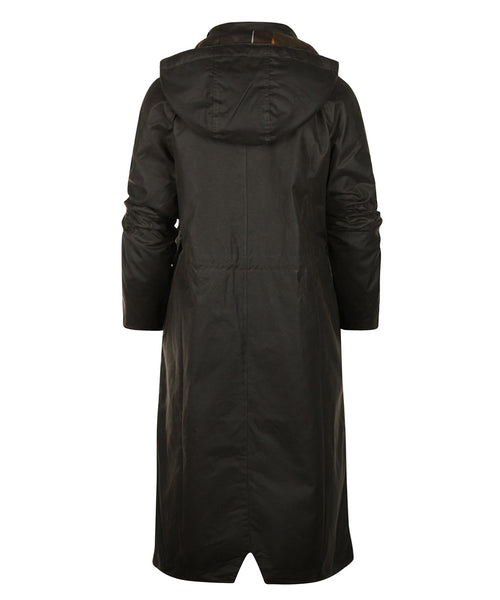 Barbour Long Cannich Wax Jacket Women's | Green