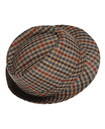 Trilby Hat Check Pattern | Brown