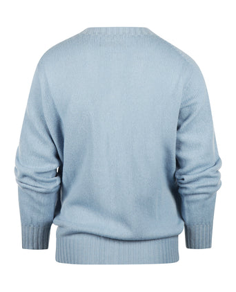 Harley of Scotland Women's Button Cardigan | Blue