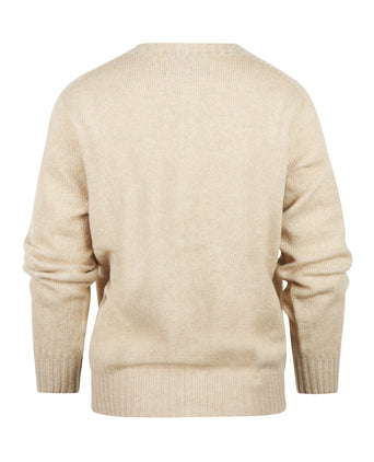 Harley of Scotland Women's Button Cardigan | Beige