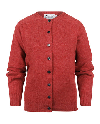 Harley of Scotland Women's Button Cardigan | Purple