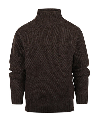 Harley of Scotland Women's Turtle Pullover | Brown