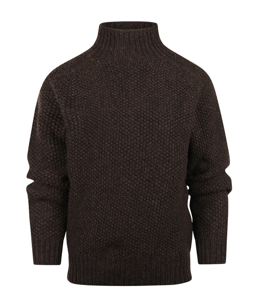 Harley of Scotland Women's Turtle Pullover | Brown