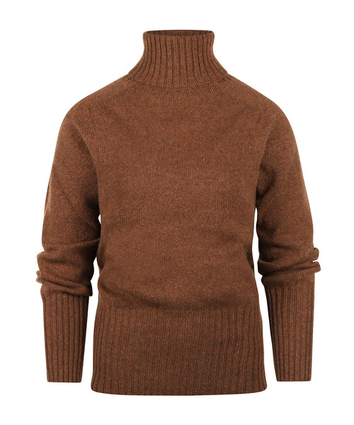 Harley of Scotland Dames Kol Pullover | Bruin