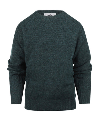 Harley of Scotland Women's Crew Neck Sweater | Blue