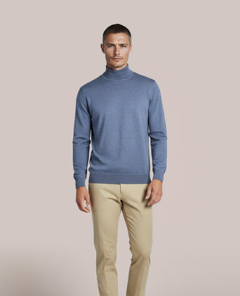 Turtleneck Merino wool | Bleu Mix