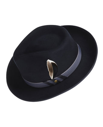 Stetson Wool Felt Fedora | Navy