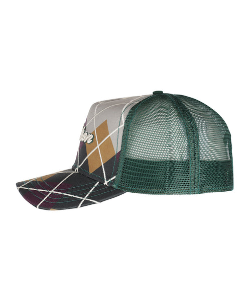 Stetson Argyle Check Trucker Pet | Grey
