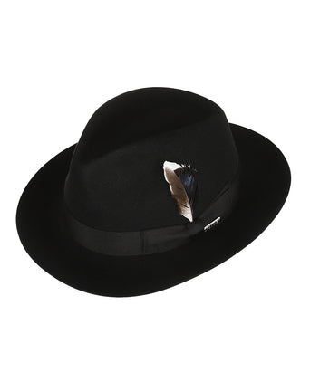Stetson Fedora Wool Felt | Black