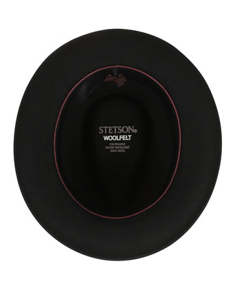 Stetson Fedora Woolfelt Suede | Black