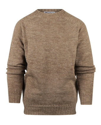 Harley of Scotland Crew Neck Sweater | Brown
