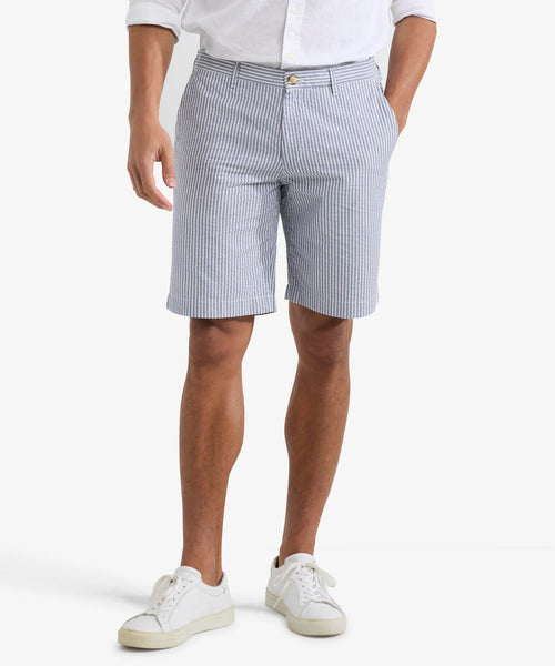 Seersucker Shorts | Medium Blue