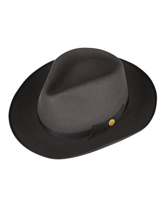 Stetson Fedora Furfelt 160Y | Anthracite Grey