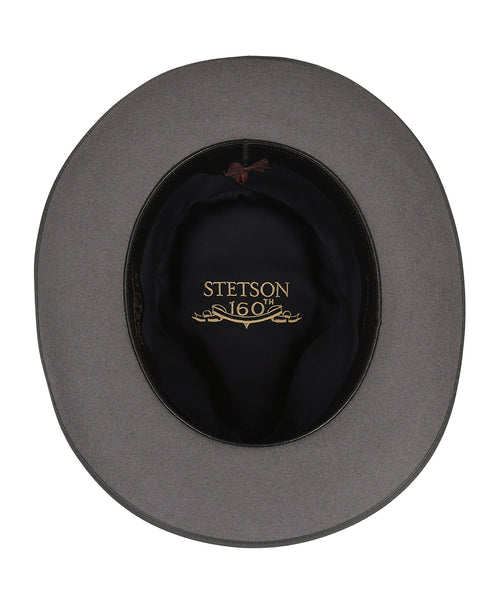 Stetson Fedora Furfelt 160Y | Anthracite Grey