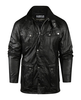 Barbour Intl. Duke Wax Jacket | Black