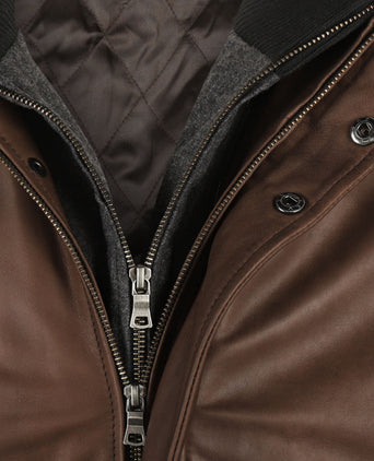 Leather Jacket | Brown
