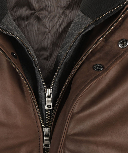 Leather Jacket | Brown