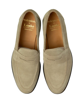 Loake Imperial Penny Loafer Suede | Beige