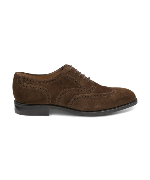 Loake 302 Full Brogue Suede | Brown