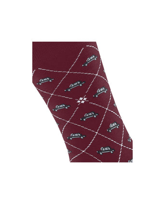 Burlington Socks Black Cab | Red