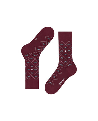 Burlington Socks Black Cab | Red