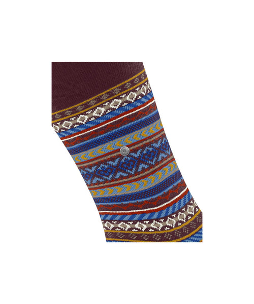Burlington Fair Isle Sock | Red