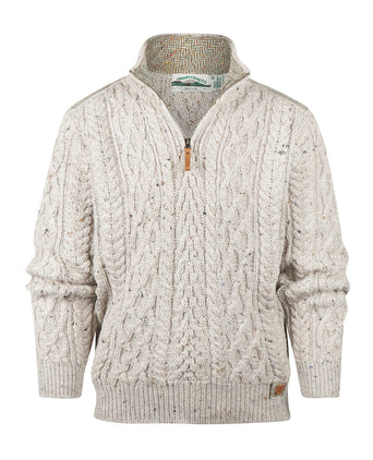 Half Zip Pullover | Beige