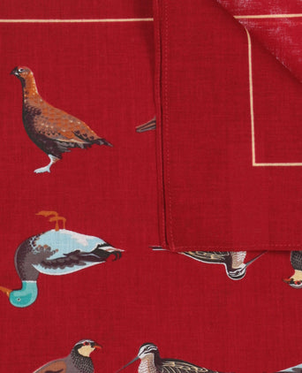 Handkerchief Birds | Bordeaux Red