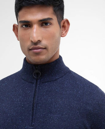 Tisbury High Zip Sweater | Navy Blue
